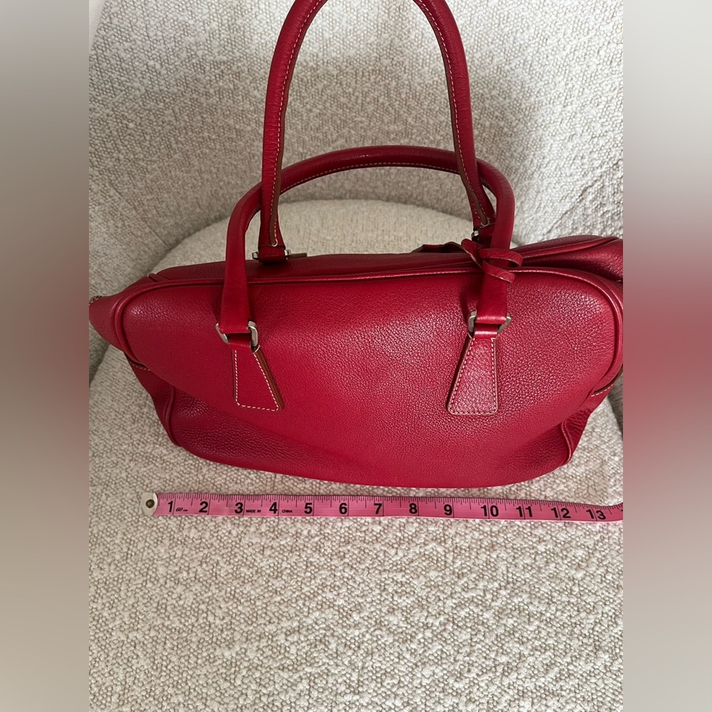Prada Red Leather Shoulder Bag - Picture 13 of 15